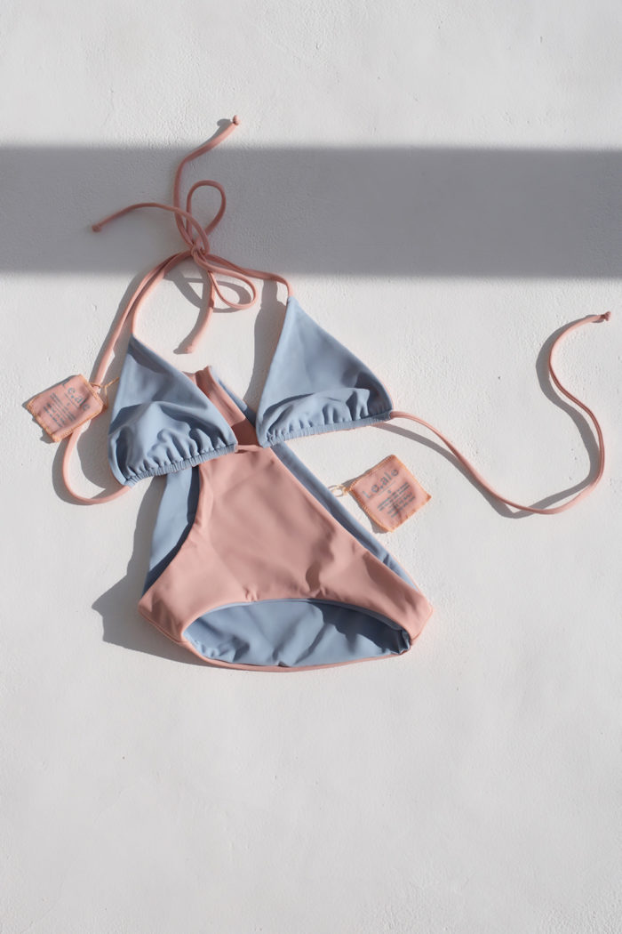 reversible rose blue bikini leale